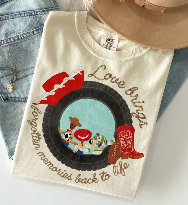 Toy Story Retro Shirt, Woody Buzz Lightyear, Vintage Comfort Colors Tee image 1