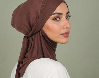 Hijab Undercap With Tie, Modest Head Cover For Prayer And Sports