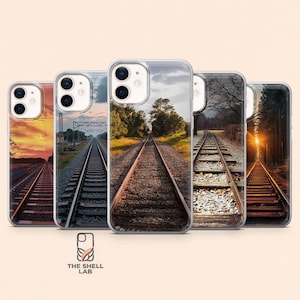 Train Tracks-telefoonhoesje Railway Rails Cover voor iPhone 17Pro, 16, 15, 14, 13, 12, Samsung S26, S25, S24, S23Fe, A16, A56, Pixel 10, 9Pro
