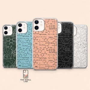 Kemitelefonskal med vetenskapslabb för iPhone 17Pro, 16, 15, 14, 13, 12, Samsung S26, S25, S24, S23Fe, A16, A56, Pixel 10, 9Pro