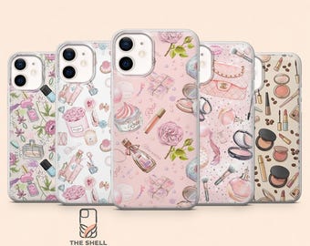 Makeup Phone Case Cosmetics Perfume Cover for iPhone 17Pro, 16, 15, 14, 13, 12, Samsung S26, S25, S24, S23Fe, A16, A56, Pixel 10, 9 Pro