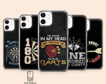 Darts Phone Case Dartboard Sport 180 Cover for iPhone 17Pro, 16, 15, 14, 13, 12, Samsung S26, S25, S24, S23Fe, S22, A16, A56, Pixel 10, 9Pro