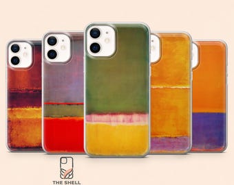 Mark Rothko Phone Case Modern Art Painting Cover for iPhone 17Pro, 16, 15, 14, 13, 12, Samsung S26, S25, S24, S23Fe, A16, A56, Pixel10,9 Pro