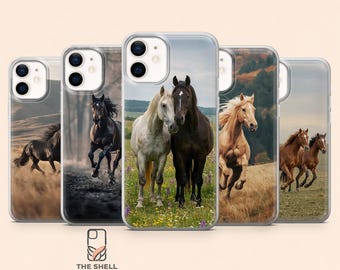 Horse Phone Case Equestrian Majestic Cover for iPhone 17Pro, 16, 15, 14, 13, 12, Samsung S26, S25, S24, S23Fe, A16, A56, Pixel 10, 9 Pro