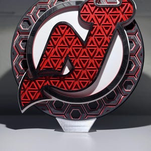 New Jersey Devils Themed Dimensional Mosaic