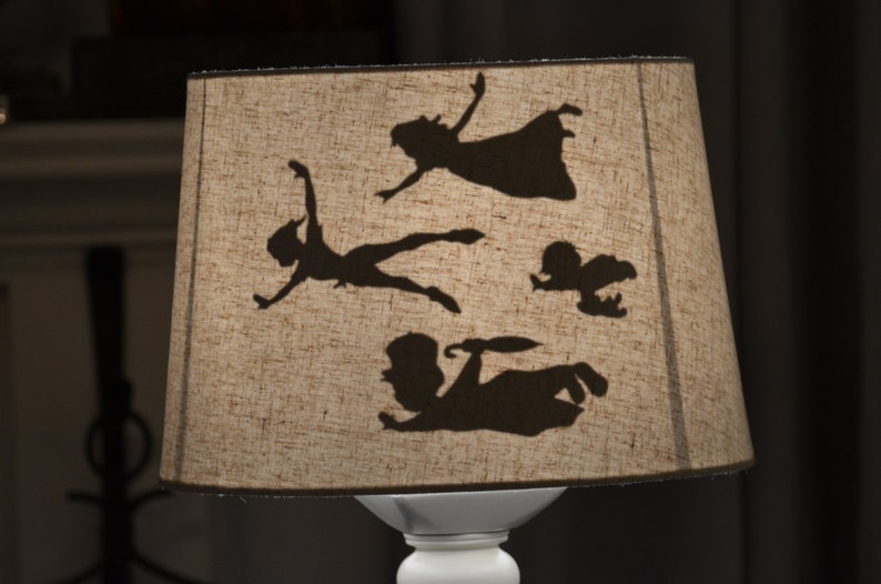 Peter Pan S Flight Shadow Lamp Shade Fairytale Princess Disney Kids Inspired By