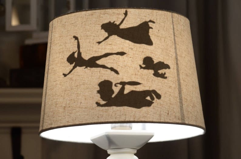 Peter Pan S Flight Shadow Decal For Lamp Shade Diy