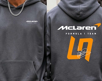 Lando Norris McLaren Formula 1 Racing Hoodie, Cotton Team Fan Top