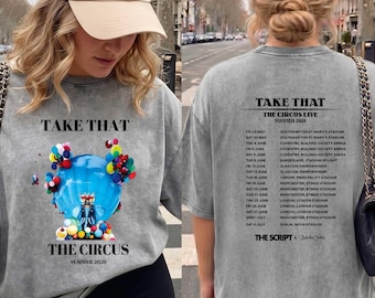 Camiseta unisex de la gira de verano de 2026, camiseta de globo aerostático de circo, sudadera con capucha de concierto TT Vintage Take That