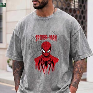 Spider-Man T-Shirt, Marvel Spider-Man Tee, Vintage Spiderman Graphic Hoodie,  Superhero outfit