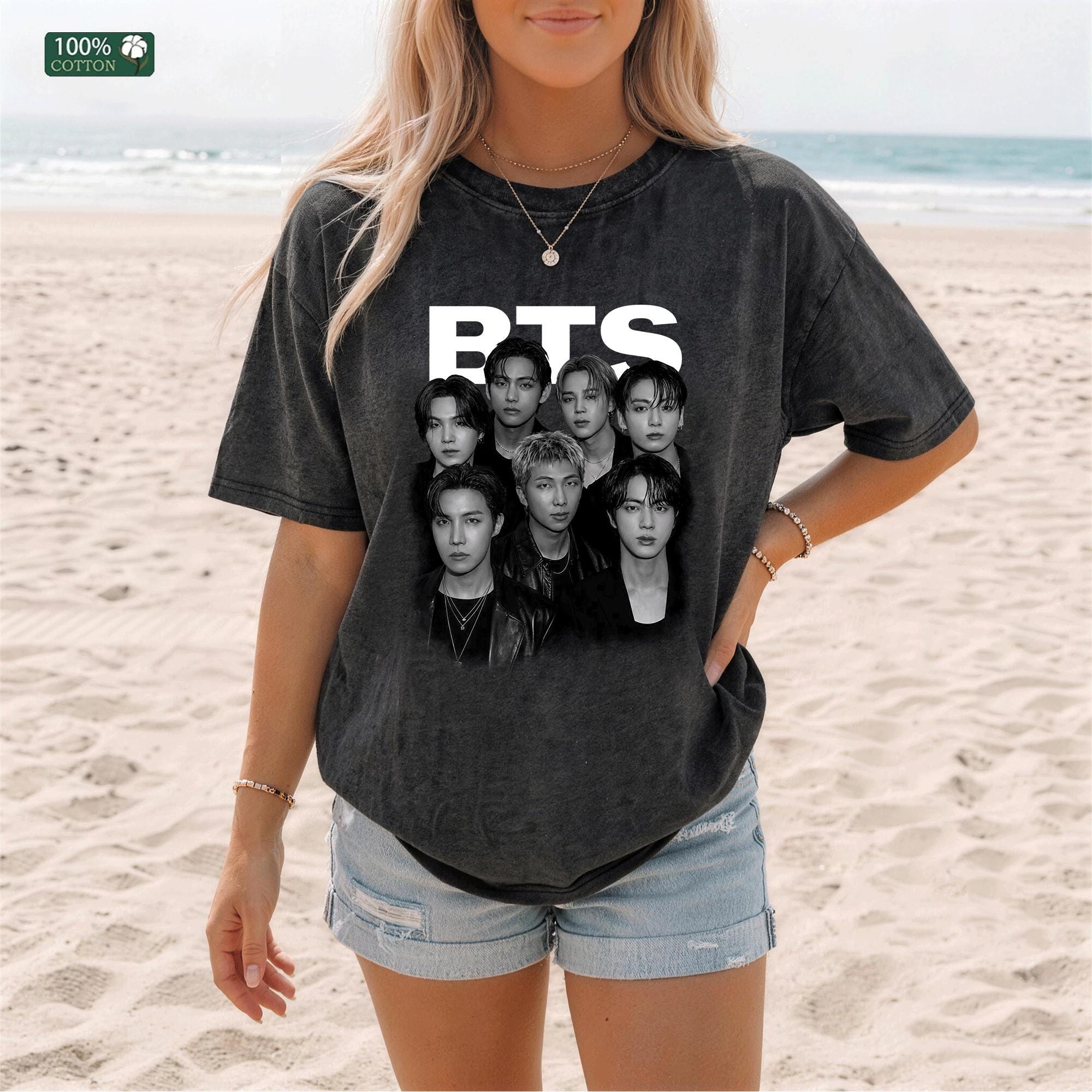 Bts Graphic Tee - Etsy UK