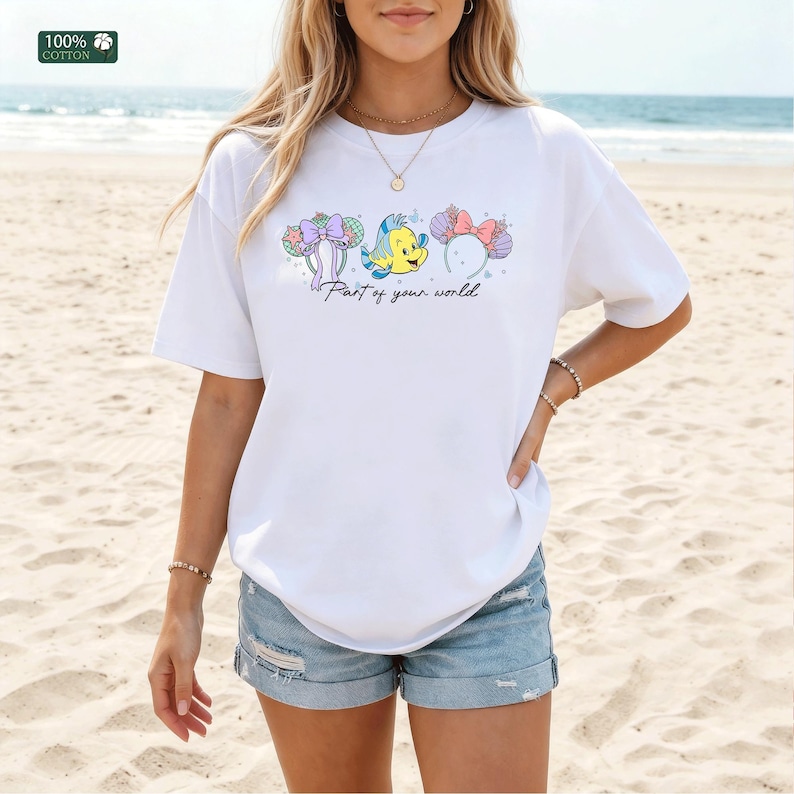 The Little Mermaid Ariel Flounder Fish T-shirt,Disney Part of Your World T-Shirt,Flounder Fish hoodie