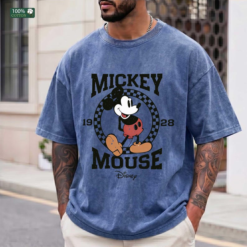 Mickey Mouse Vintage T-Shirt, 1928 Retro Disney Tee, Classic Mickey Mouse Graphic Hoodie, Disney Fan outfit