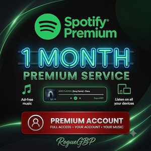 Spotify 1 Month Subscription | Ad-Free, Offline Listening, All Devices
