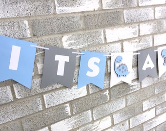 It's a Boy Dinosaur Banner, Dinosaur Party Decorations, Dinosaur Baby Shower, Baby Shower Banner, Boy Baby Shower, Dinosaur Banner,