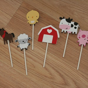 12 Farm Animal Barnyard Animal Primary Place Cards Food Cards Labels image 3