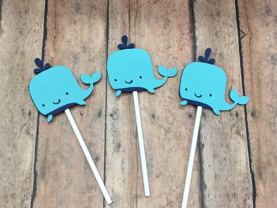 Whale Cupcake Toppers