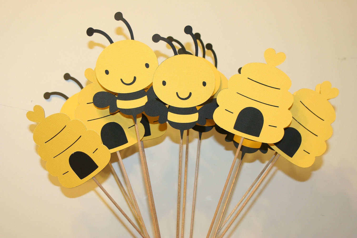 Set of 12 Bumble Bee Table Decorations, Centerpieces, Great for