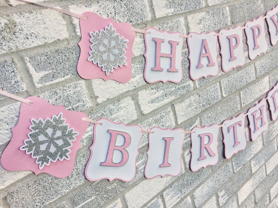 Snowflake Banner, Winter ONEderland Banner, First Birthday Decor, Winter Birthday Banner, Snowflake Highchair Banner, Photo Prop Banner Il_570xn