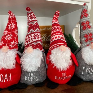 Personalized Gnome/family Gnome Christmas Decorations/nordic