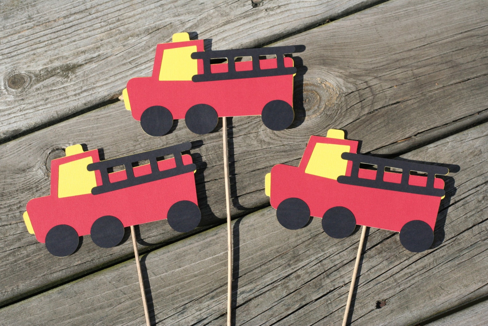 12 Fire Truck Place Cards Fire Truck Food Table Cards Fire - Etsy
