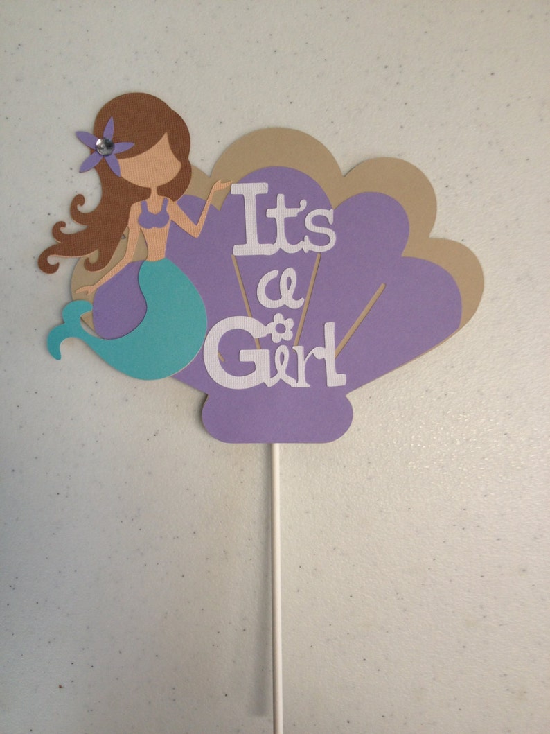 Mermaid Cake Topper Mermaid Baby Shower Cake Topper It's Etsy