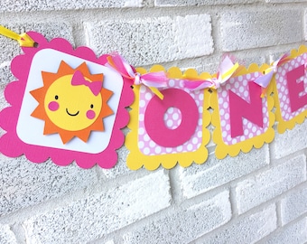 Sunshine ONE Highchair Banner, Sunshine Party, You are My Sunshine, First Birthday, Highchair Banner, Sunshine Banner,