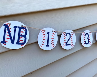 Baseball First Year Photo Banner, Baseball 1st Birthday Banner, Baseball 1st Birthday decorations, Baseball Photo Prop, First Year Banner,