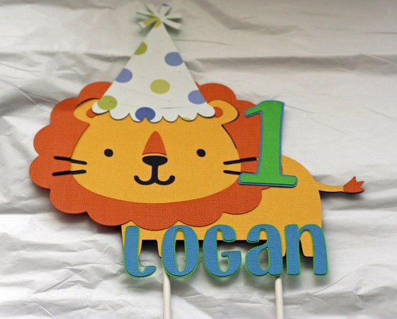 Jungle Cake topper, Lion Cake Topper, Safari Cake topper, Zoo Cake topper, Jungle Birthday, Jungle Cake Decorations,Jungle Smash Cake Topper Il_570xn