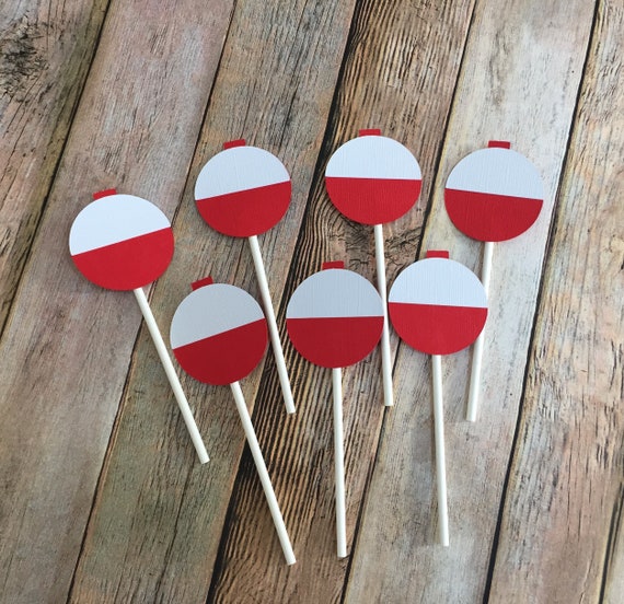 Fishing Birthday Cupcake toppers, Gone Fishing Cupcake toppers