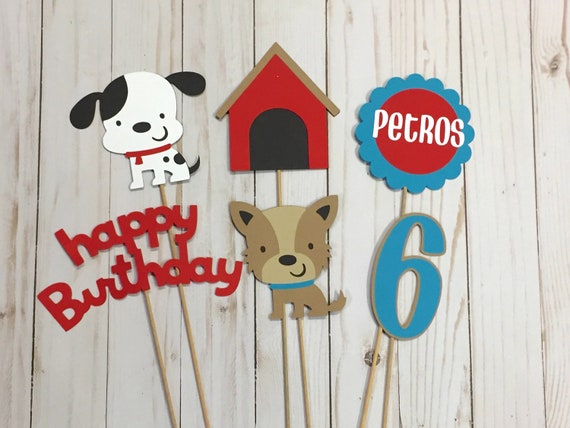 Puppy Centerpiece, Puppy Birthday Party, Puppy Party Decorations, Lets Pawty Birthday Decorations, Dog Birthday Decorations, Dog Centerpiece Il_570xn