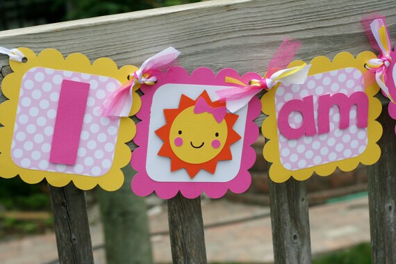 Sunshine I am 1 Highchair Banner, Sunshine Party, You are My Sunshine, First Birthday, Highchair Banner, Sunshine Banner, Il_570xn