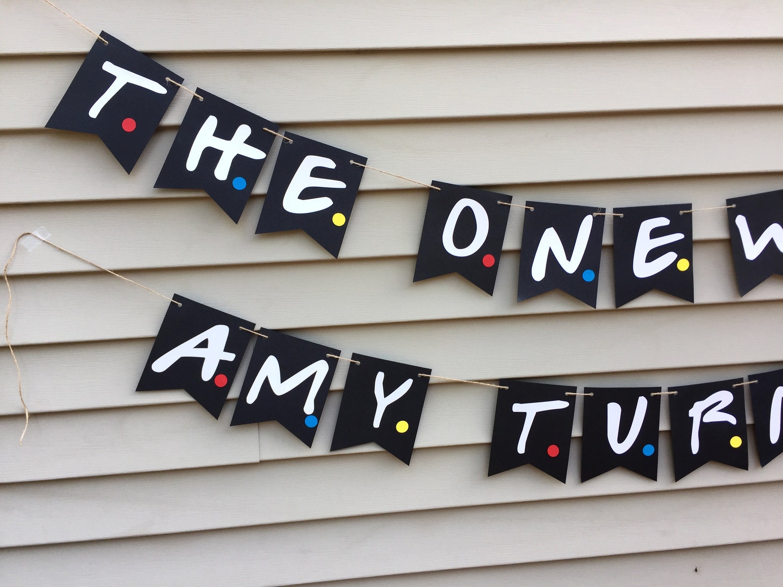 Friends Theme Banner, Friends TV Show Party Banner, Friends Birthday ...