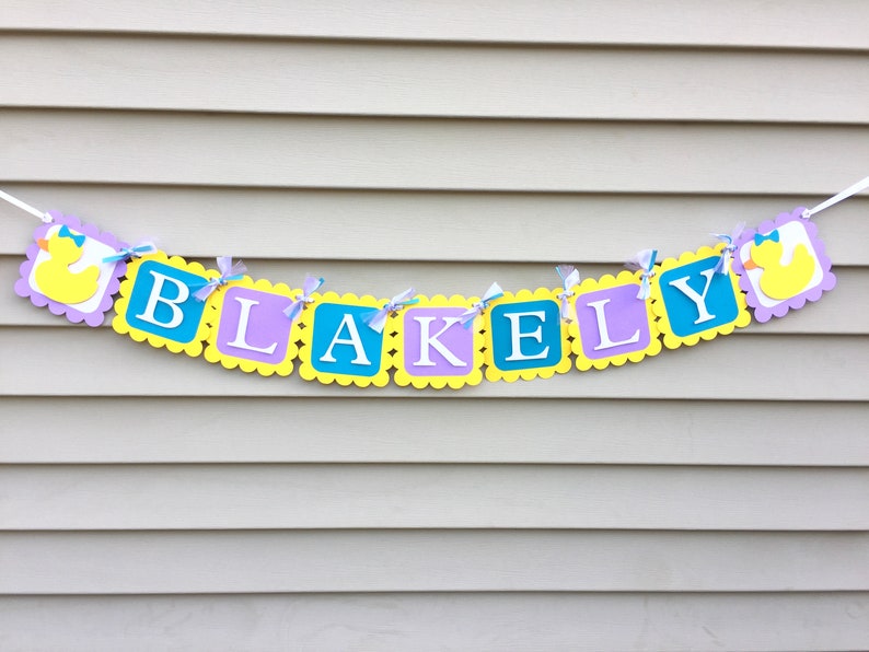 Rubber Ducky Name Banner Rubber Duck Name Banner Rubber Duck Etsy
