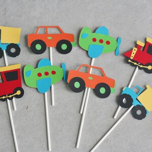 Transportation Centerpiece Set, Transportation Party, Transportation Birthday Decorations, Car Centerpiece, First Birthday, Truck, Car, image 5