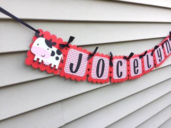 Farm Animal Name Banner Barnyard Animals Il_570xn