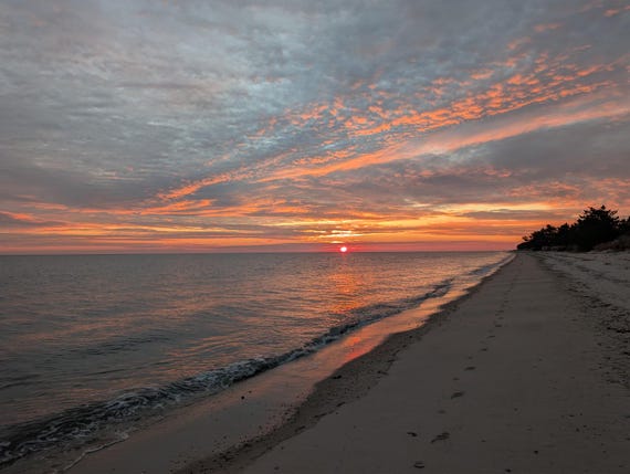 Crimson Winter Sunrise | Sunrise Photography | Digital Print | Meditation Wall Art