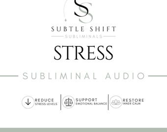 Stress Relief Subliminal Audio | Digital Product | Positive Affirmations for Anxiety Relief & Deep Calm