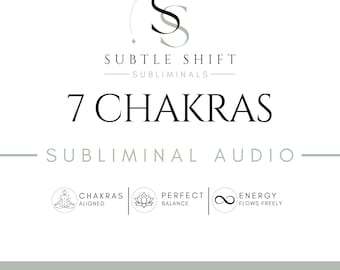 7 Chakren Unterschwellige Audio | Digitales Produkt | Positive Affirmationen für Energie-Balance und spirituelle Ausrichtung