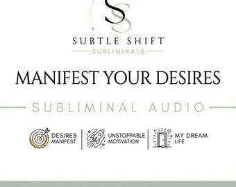 Manifestieren Sie Ihre Wünsche Unterschwellige Audio | Digitales Produkt | Positive Affirmationen für schnelle Manifestation und Realitätsveränderung