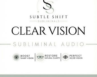Klare Sicht Unterschwellige Audio | Digitales Produkt | Positive Affirmationen für perfekte 20/20 Sehkraft
