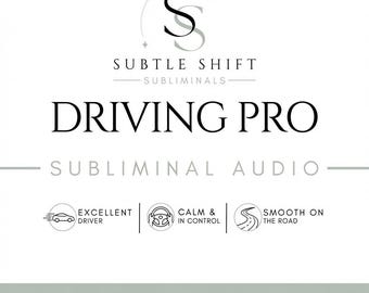 Treibende Pro Sublitial Audio | Digitales Produkt | Positive Affirmationen für ruhigen Fokus, Vertrauen & sicheres Fahren