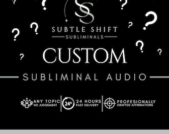 Custom Subliminal Audio | Digital Product | Positive Affirmations Made For You