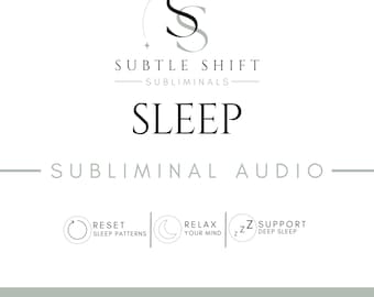 Deep Sleep Subliminal Audio | Digital Product | Positive Affirmations for Restful Sleep & Relaxation