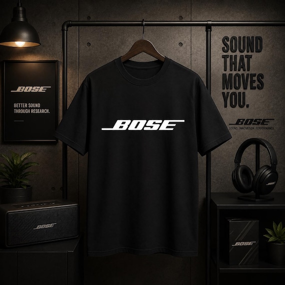 トップス Rare 90s vintage BOSE official T-shirt Bose Audio Vintage Graphic T-shirt, Retro Sound System Tee, Music