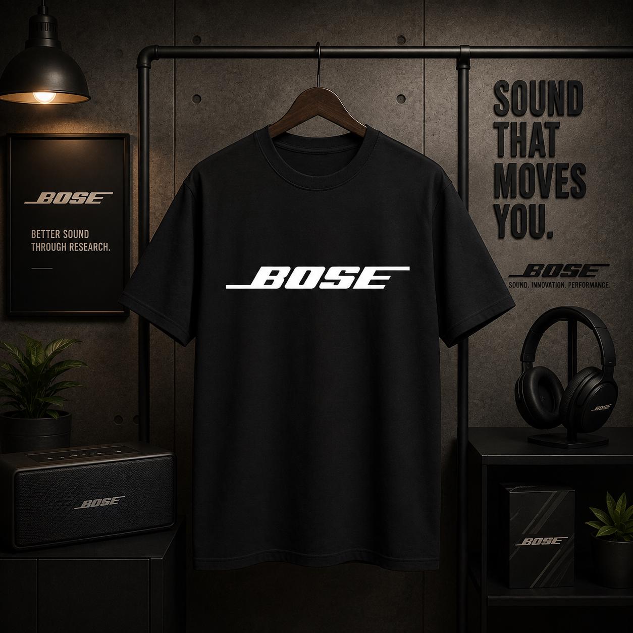 トップス Rare 90s vintage BOSE official T-shirt Bose Audio Vintage Graphic T-shirt, Retro Sound System Tee, Music
