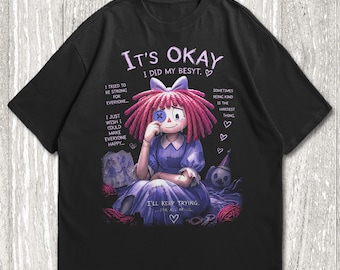 Bella Canvas The Amazing Digital Circus-shirt, T-shirt Ragatha, shirt Tadc, Gangle-shirt, Jax Tee, T-shirt Pomni, Caine, Bubble, Zooble