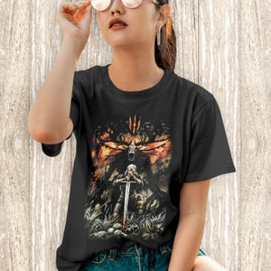 The Witcher Velen Wilderness-tröja, The Witcher Wild Hunt-t-shirt | Fantasy Gamer-present bild 2