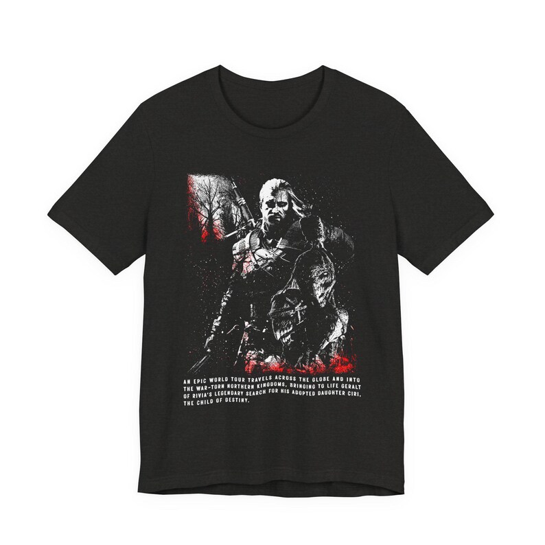 The Witcher Wild Hunt T-shirt | The Witcher Shirt, Fantasy Gamer Gift image 14