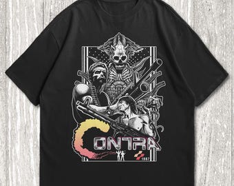 Retro Contra NES-game-T-shirt - klassiek gaming-T-shirt jaren 80 - T-shirt uniseks